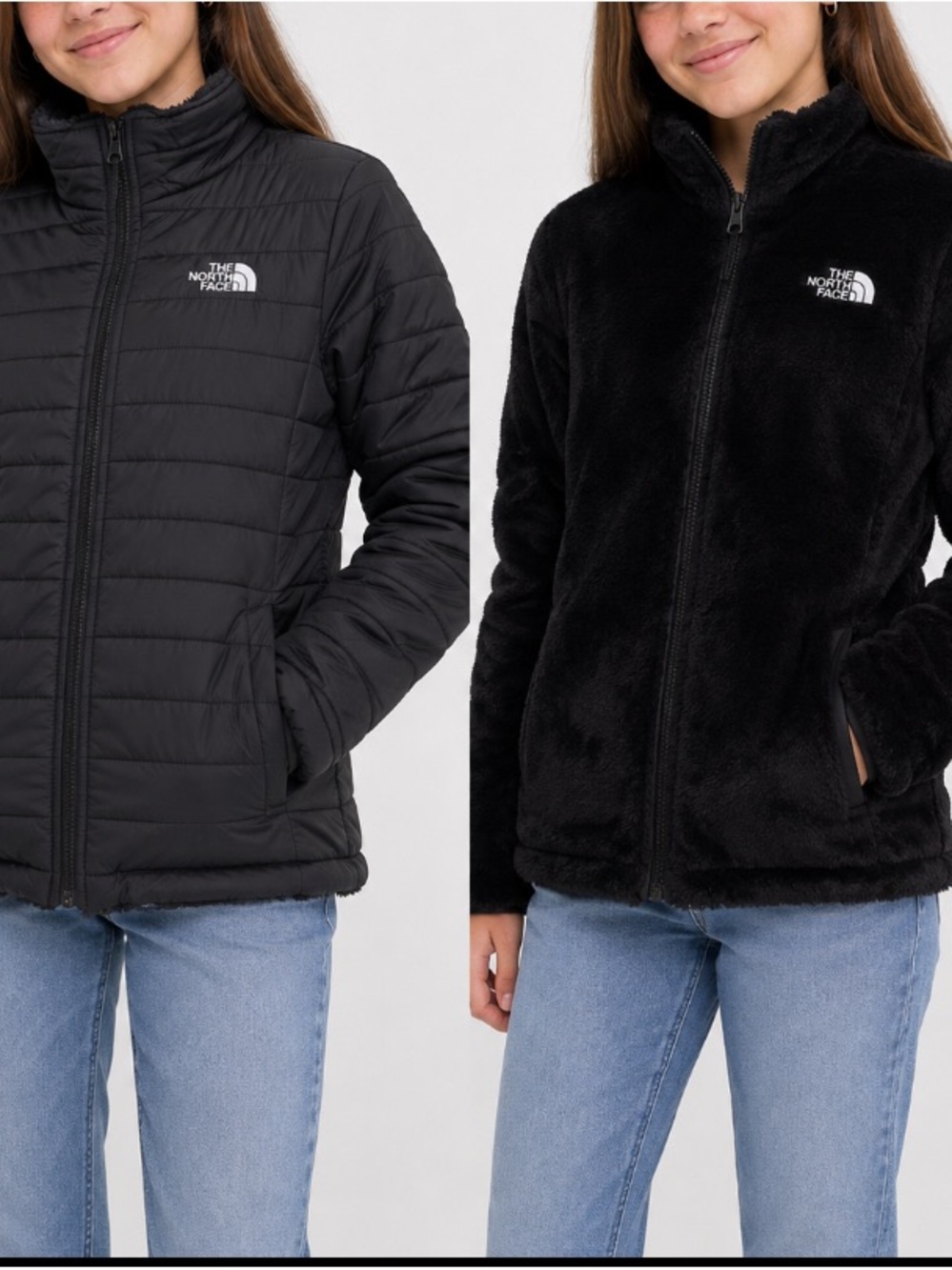 The North Face Girls Black Reversible Jacket